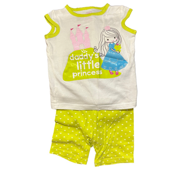 Just One You by Carter's 12M Daddy's Little Princess 2 Piece Set Shirt & Shorts - Picture 2 of 12